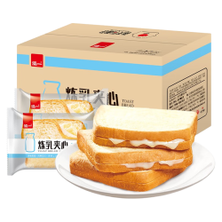 泓一 炼乳夹心吐司面包 500g