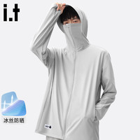 fingercroxxit夏季冰丝防晒服男防紫外线外套upf100+连帽防晒衣男