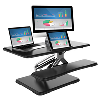 ECOLUS 宜客乐思 LS10 台面升降电脑桌 黑色
