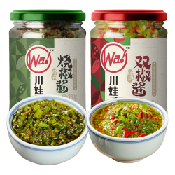 川娃子 双椒酱+烧椒酱 共460g