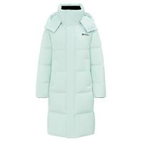 雪中飞2025冬羽绒服长款男女同款款直筒户外休闲时尚保暖 樱花粉|1013 S /160/84A