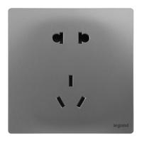 legrand 罗格朗 未莱系列 五孔插座 深砂银 10只装