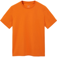 PEACEBIRD MEN 太平鸟男装 男女款圆领短袖T恤 BWDAB2120 橘色 S