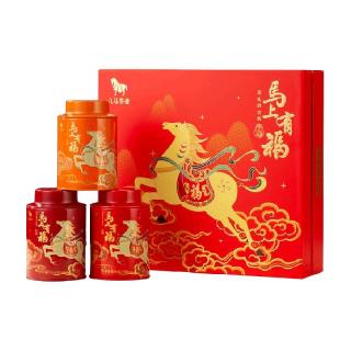 88VIP：八马茶业 八马 bamatea 八马茶业 八马茶叶三大特级茗茶组合马上有福送礼年货茶礼盒