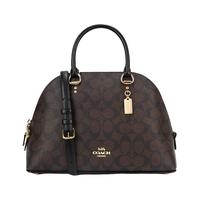 COACH 蔻驰 女士手提贝壳包 2558 IMAA8 深棕色 大号
