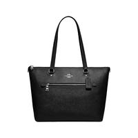 COACH 蔻驰 GALLERY系列 女士牛皮单肩托特包 F79608 SVBK 银标 黑色 大号