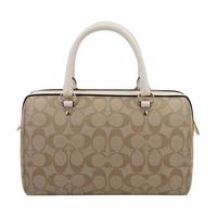 COACH 蔻驰 女士手提波士顿包 F83607 IMDQC 浅卡其色 中号