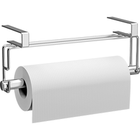 DELWINS304不锈钢厨房纸巾架卷纸架 创意挂式柜门厨纸架免打孔厨房用纸架