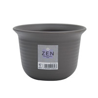 爱丽思 阳台落地圆形中等多肉花盆塑料爱丽丝盆景小花盆  5号【深茶色】1L