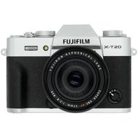 FUJIFILM 富士 X-T20 APS-C画幅 微单相机 银色 XF 27mm F2.8 定焦镜头 单头套机