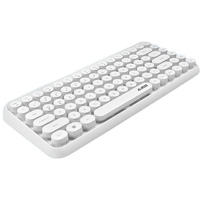 AJAZZ 黑爵 308i 84键 蓝牙无线薄膜键盘 象牙白 无光