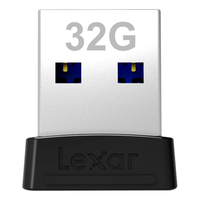 Lexar 雷克沙 S47系列 LJDS47-64GABBK USB3.1 U盘 黑色 32GB USB