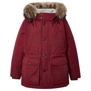 JACK&JONES 225412065 可拆卸毛领派克羽绒服 F15酒红色 L