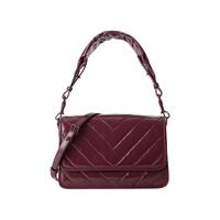 CHARLES & KEITH 女士单肩包 CK2-80150977 葡萄酒红色 小号