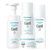 Curél 珂润 润浸保湿脸部护理护肤套装 (洁面泡沫150ml+III号化妆水150ml+ 保湿乳霜40g+乳霜40g)