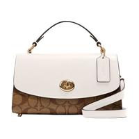 COACH 蔻驰 tilly系列 女士PVC手提戴妃包 C1439 IMDJ8 白色 小号