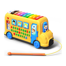 vtech 儿童玩具车英语早教数字学习  4合1字母巴士
