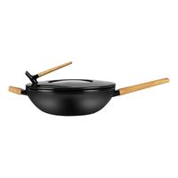 SANHO 三禾 黑白双娇系列 LC28T1 炒锅(28cm、不粘、有涂层、钛合金、墨韵)