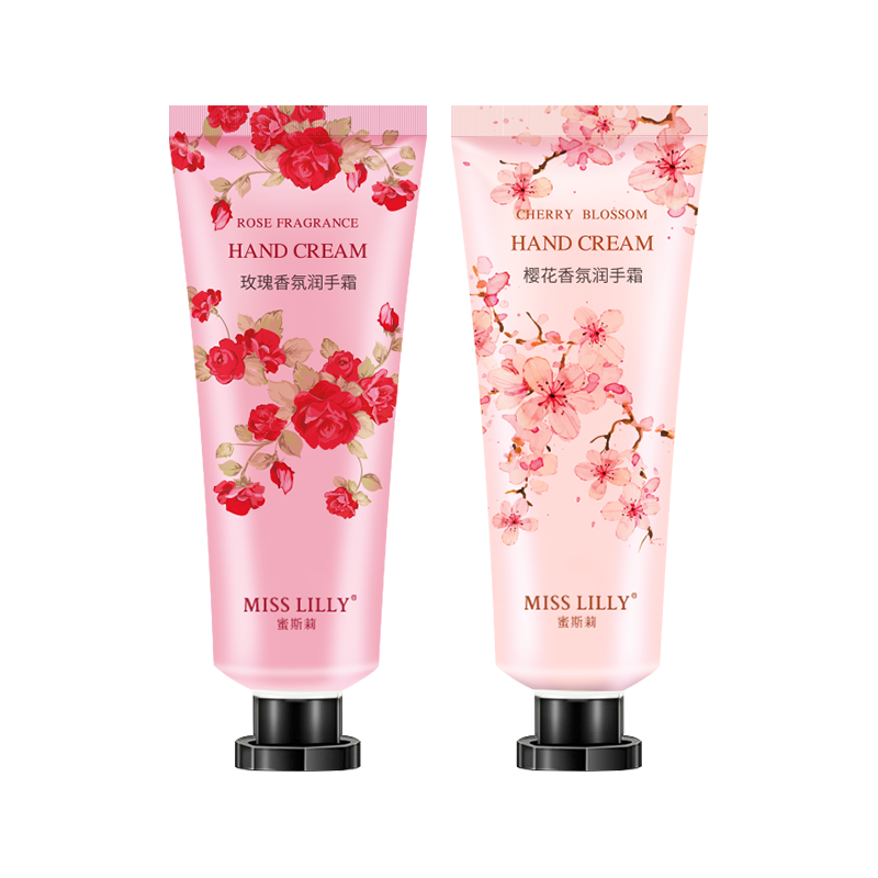  Miss Lilly/蜜斯莉 补水保湿 护手霜礼盒  樱花+玫瑰 4支装