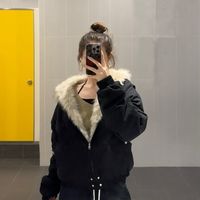 美式棉服女短款2025年冬季座山雕保暖棉衣设计感加厚棉袄外套