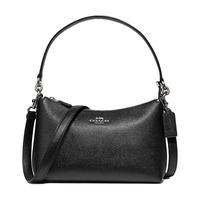 COACH 蔻驰 女士牛皮革单肩手提包 F80058 SVBK 黑色 中号