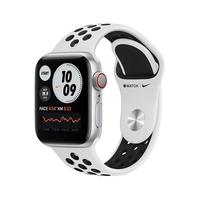 Apple 苹果 Watch Nike Series 6 智能手表 40mm GPS+蜂窝网络 银色铝金属表壳 白金配黑色Nike运动表带 (GPS、血氧)
