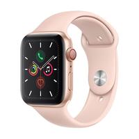 Apple 苹果 Watch Series 5 GPS+蜂窝款 智能手表 44mm 金色铝金属表壳 粉砂色运动型表带 (GPS）