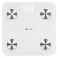 香山体脂秤 智能体脂称体重秤电子秤人体秤家用减肥 22项数据 升级体脂秤LCD显示【电池款】 隐藏式LED显示【悦兴白色】-电池款