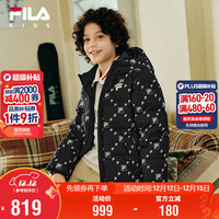 FILA 儿童羽绒服2025年冬男女童防泼水外套面包服保暖冬装