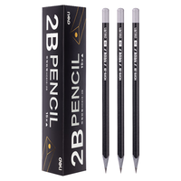 【开学必备】得力（deli）15支2B铅笔黑色灰木三角杆书写铅笔绘画涂鸦素描写字绘画考试涂卡 HC815-2B【新年年货】