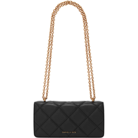 CHARLES & KEITH 女士菱格链条斜挎包长款钱包通勤CK6-10680924