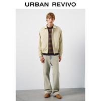 UR2025冬季男装气质简约百搭翻领口袋棉服UMM150016 卡其 XL