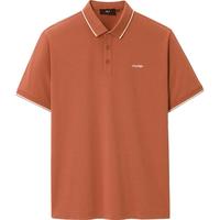 HLA 海澜之家 先锋系列 男士短袖POLO衫 HNTPW2U050A 深橙 S