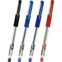 Snowhite 白雪文具 T5 拔帽中性笔 红色 0.5mm 12支装