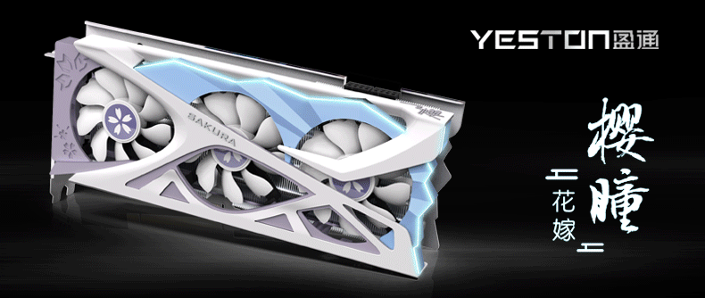yeston 盈通RX 6800 XT 16GD6 樱瞳花嫁纪念版显卡16GB 【报价价格评测