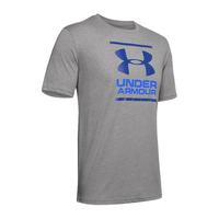 UNDER ARMOUR 安德玛 Gl Foundation 男子运动T恤 1326849-036 灰色 XXXL