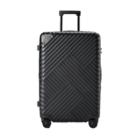 舒提啦 抗摔磨砂系列 PC拉杆箱 北极黑 29英寸