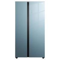 Midea 美的 BCD-603WKGPZM(Q) 风冷对开门冰箱 603L 幻影蓝霓雾