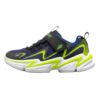 SKECHERS 斯凯奇 WAVETRONIC 男童休闲运动鞋 403603N/BKNV 黑色/海军蓝色 28.5码
