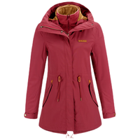 PELLIOT 伯希和 女子冲锋衣 12640110 枣红色 XL