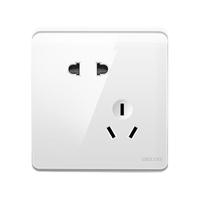 DELIXI 德力西 CD890系列 86型插座面板 斜五孔款