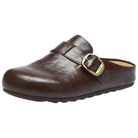 热风 勃肯鞋女鞋2026年春季复古包头拖鞋户外百搭通勤鞋子 02棕色 38