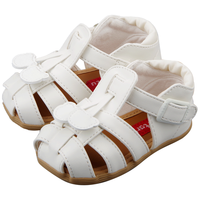 卡特兔儿童凉鞋夏季女宝公主鞋男婴童包头软底学步鞋透气机能鞋罗马鞋子 白色（有吊坠） 22码 适合脚长12.5-13.0cm 内长13.5cm 22码 适合脚长13cm
