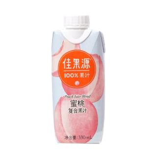 佳果源 100% 蜜桃复合果汁 330ml*12瓶