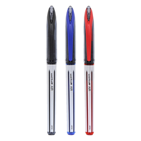 uni 三菱铅笔 UBA-188 拔帽中性笔 黑1红1蓝1 0.5mm 3支装