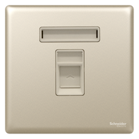 Schneider Electric 施耐德电气 珍铂系列 超五类电脑插座 晨曦金