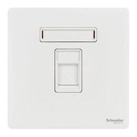 Schneider Electric 施耐德电气 珍铂系列 电话插座 丝绒白
