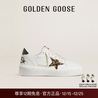 GOLDEN GOOSE 女款Ball Star2厚底增高板鞋GGDB 豹纹星星女款（）） 39 (245mm)