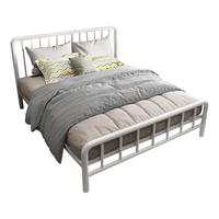 L&S YC09 北欧铁艺床 白色 180*200cm