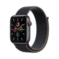 Apple 苹果 Watch SE 智能手表 44mm GPS+蜂窝版 深空灰色铝金属表壳 木炭色回环式表带 (心率、GPS、扬声器)